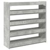 vidaXL Schoenenrek 80x25x81 cm bewerkt hout betongrijs