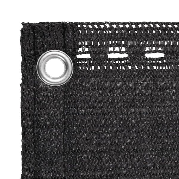 vidaXL Balkonscherm 75x300 cm HDPE antracietkleurig