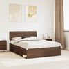 vidaXL Bedframe Bruin Eiken 140 x 200 cm Massief grenenhout