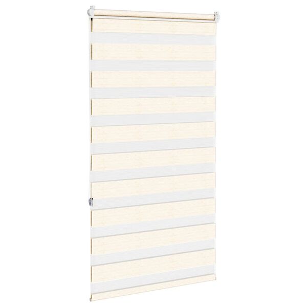 vidaXL Zebra rolgordijn 70x150 cm stofbreedte 65,9 cm marmerbeige