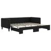 vidaXL Slaapbank met onderschuifbed 90x190 cm stof zwart