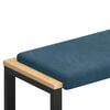vidaXL Bankkussen fluweel Blauw Diepte 35 cm