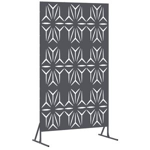 vidaXL Privacyscherm 100 x 50 x 180 cm Staal Antraciet