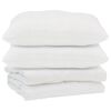vidaXL Dekbed met kussen 3 st Wit Microfibre