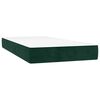 vidaXL Boxspring met matras fluweel donkergroen 120x200 cm