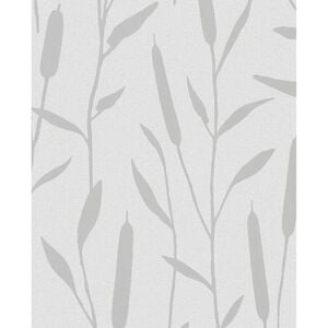 Noordwand Behang Topchic Reed Plumes metallic grijs