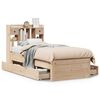 vidaXL Bed met boekenkast zonder matras massief grenenhout 75x190 cm