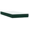 vidaXL Boxspring met matras fluweel donkergroen 180x220 cm