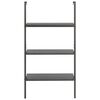 vidaXL Ladderrek met 3 schappen 64x35x120,5 cm zwart