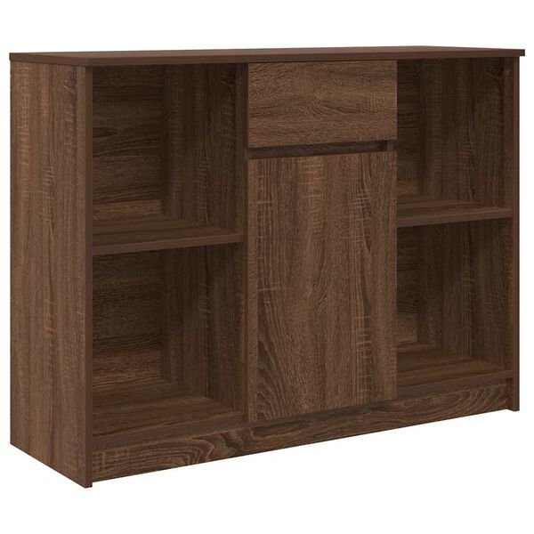 vidaXL Dressoir met lade 101x35x76 cm spaanplaat bruin eikenkleurig