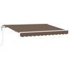 vidaXL Inklapbaar Zonnescherm Taupe 2,5 x 2 m Stof