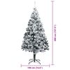 vidaXL Kunstmatig Verlichte Kerstboom met Ballenset Groen 400 cm PVC