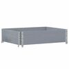 vidaXL Palletopzetrand 80x60 cm massief grenenhout grijs