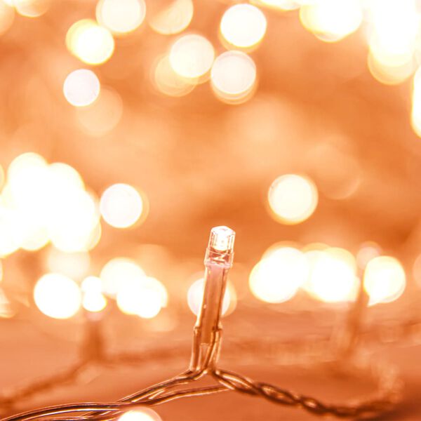 vidaXL Lichtslinger met 1000 LED's warmwit 100 m PVC