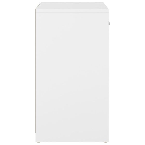 vidaXL Schoenenbank 94,5x31x57 cm bewerkt hout wit sonoma eikenkleurig