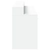 vidaXL Bureau met LED-verlichting 160x55x91 cm bewerkt hout wit