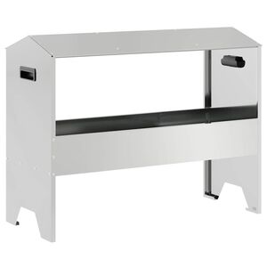 vidaXL Voederbak voor vee zilver 79 x 35 x 62 cm 15 kg