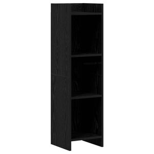 vidaXL Boekenkast Zwart eiken 30 x 30 x 111 cm Bewerkt hout
