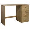 vidaXL Bureau met 4 lades 110x50x74 cm massief grenenhout