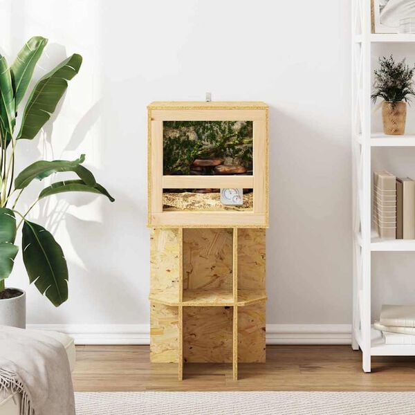 vidaXL Terrarium Bruin 40 x 40 x 90 cm OSB