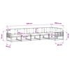 vidaXL Buiten bankenset met kussen 6 pcs Natuurlijk en Beige