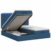 vidaXL Ottoman Bed met Matrassen en LED Blauw 160 x 200 cm Stof