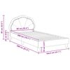 vidaXL Bedframe voor kinderen met hoofdbord Paars 90 x 200 cm Fluweel