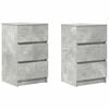 vidaXL Nachtkastjes met 3 lades 2 st 39x35x65 cm betongrijs