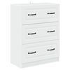 vidaXL Ladenkast Wit 66 x 34,5 x 87 cm Bewerkt hout