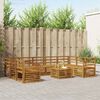 vidaXL Sofa-Sets 10 pcs Naturel Massief Acaciahout