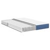 vidaXL Bedmatras met matras Blauw 140 x 200 cm Stof