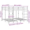 vidaXL Drie-hoog Bunk Bed Frame Bruin 160 x 200 cm Massief grenenhout
