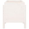 vidaXL Plantenbak 62x50x57 cm massief grenenhout wit