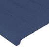 vidaXL Hoofdbord met randen 183x23x78/88 cm stof blauw