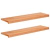vidaXL Trapmatten 2 st Lak 100 x 25 x 2 cm Massief beukenhout