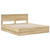 vidaXL Bedframe met lade Sonoma Eiken 180 x 200 cm Ingenieurshout