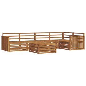 vidaXL Buiten bankenset 6 pcs Naturel Massief Acaciahout