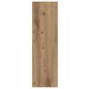 vidaXL Schoenenkast Artisan Eiken 60 x 18 x 60 cm Bewerkt hout