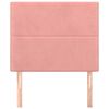 vidaXL Hoofdbord roze 90x5x118/128 cm fluweel