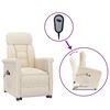 vidaXL Massagestoel elektrisch microvezelstof beige