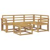 vidaXL Buiten bankenset 5 pcs Wit 59 x 59 x 37 cm Massief Acaciahout