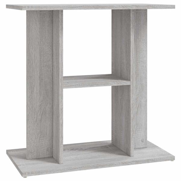vidaXL Aquariumstandaard Sonoma Grijs 60x30x60 cm Bewerkt Hout