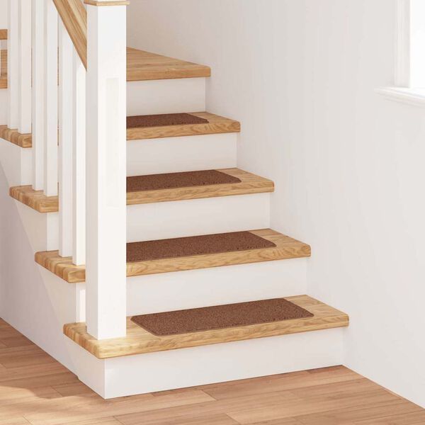 vidaXL Antislip Trapmatten Latex achterkant 15 pcs Geel 60 x 25 cm PP