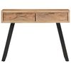 vidaXL Wandtafel met natuurlijke rand 100x35x76 cm massief acaciahout