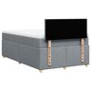 vidaXL Boxspring met matras stof lichtgrijs 120x190 cm