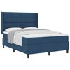 vidaXL Boxspring bed met matras met hoofdeinde Blauw 140 x 190 cm Stof