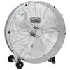 vidaXL Trommelventilator met wiel zilver 79 x 37 x 82 cm Aluminium