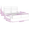 vidaXL Opslag bed met lade Sonoma Eiken 180 x 200 cm Bewerkt hout