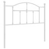 vidaXL Vervangend hoofdbord 100 cm metaal wit