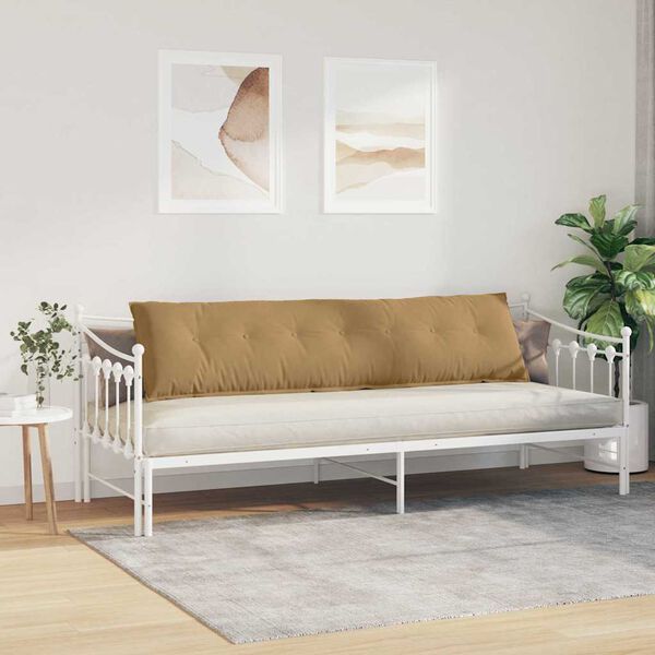 vidaXL Rugkussen Bruin 200 x 50 cm Cordstof